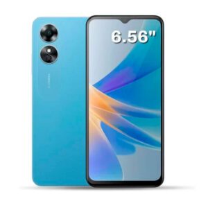 Celular Oppo A17, pantalla 6.55" (HD+) IPS LCD, 64GB+1TB, 4GB RAM, 4G, cámara 5MP Frontal y 50MP trasera - (cod:30006303)