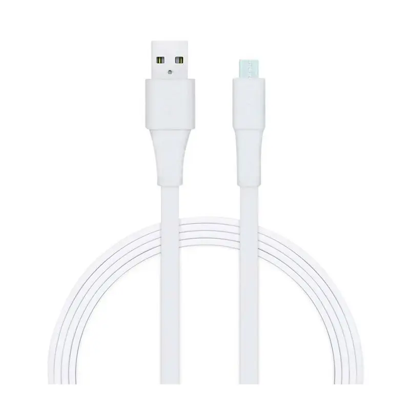 CABLE MICRO USB COLOR BLANCO 1.2M TRANSFERENCIA Y CARGA - (cod:20156268)