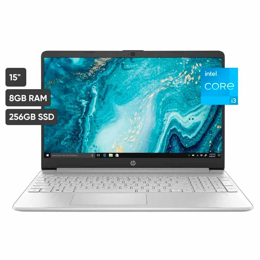 Laptop HP 15-dy2059la 15'' Intel Core i3 11va generación 8GB 256GB SSD