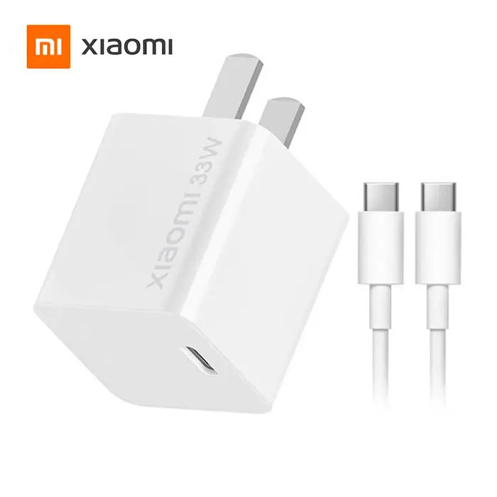 xiaomi cargador de 33 watts ad33g color blanco