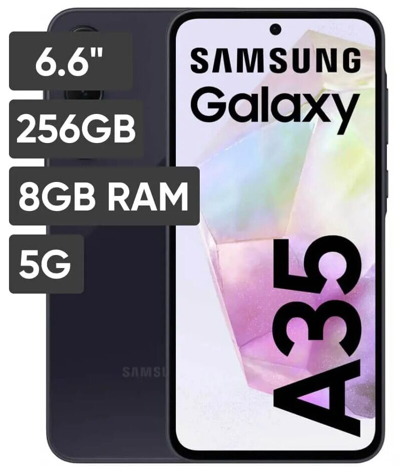 Smartphone SAMSUNG Galaxy A35 6.6 8GB 256GB 50MP + 8MP + 5MP Negro